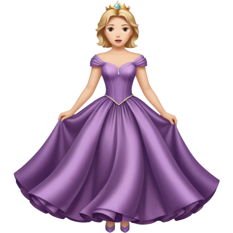 Scarlett Johansson in a princess dres emoji