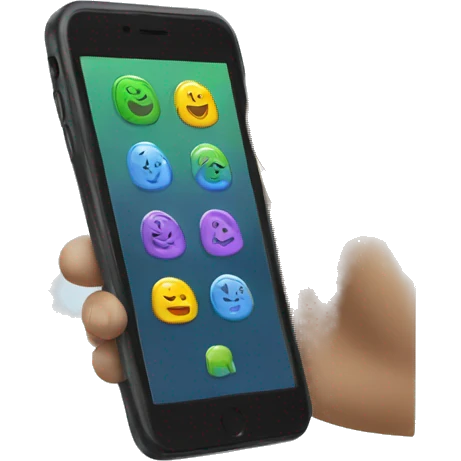 tap-to-sell shares on phone emoji