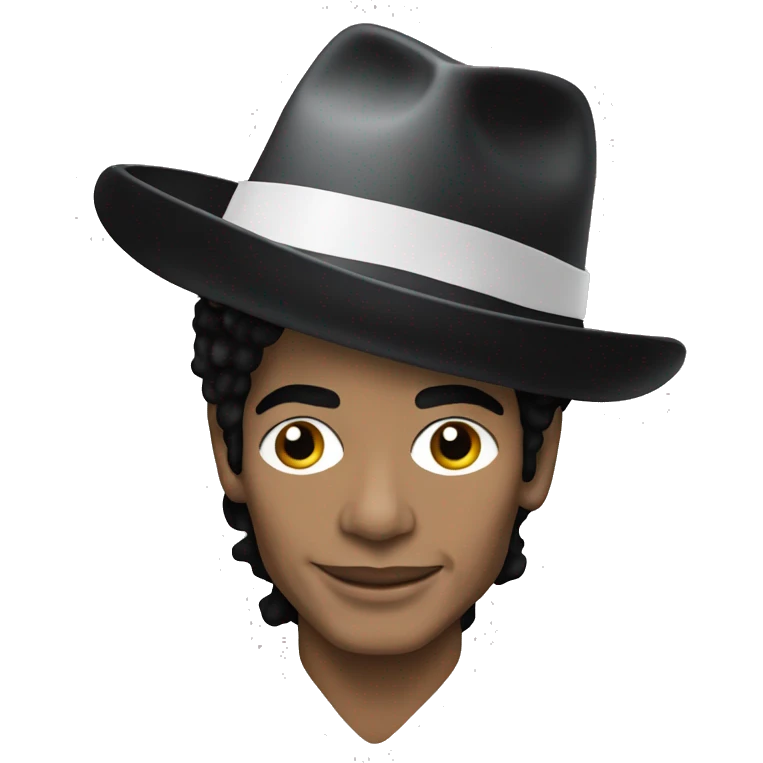 Michael Jackson wearing a crhismas hat emoji