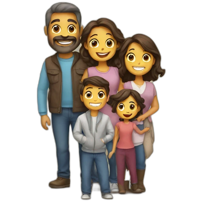 happy family emoji