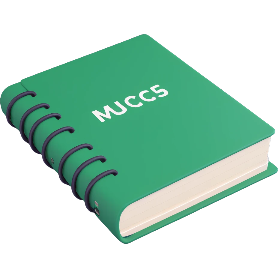 3D modern style rulebook notebook, hardcover, robust appearance, visible annotation details, no text on cover emoji