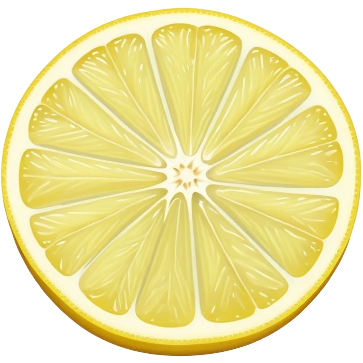 pastel yellow lemon slice emoji