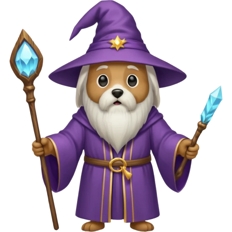 Dog wizard emoji