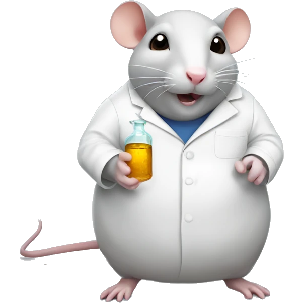 fat chemistry rat emoji