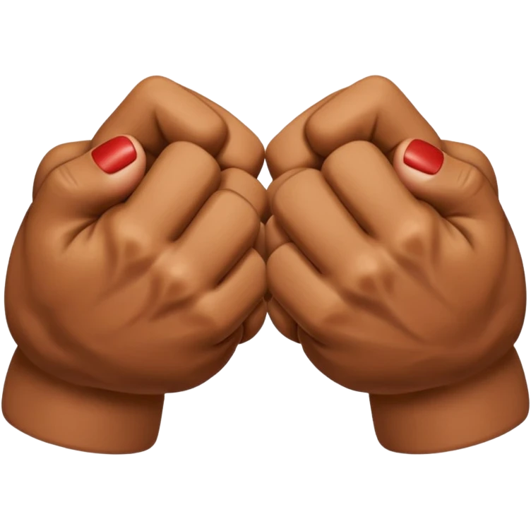 Two fists crossed over each other at the wrists  emoji