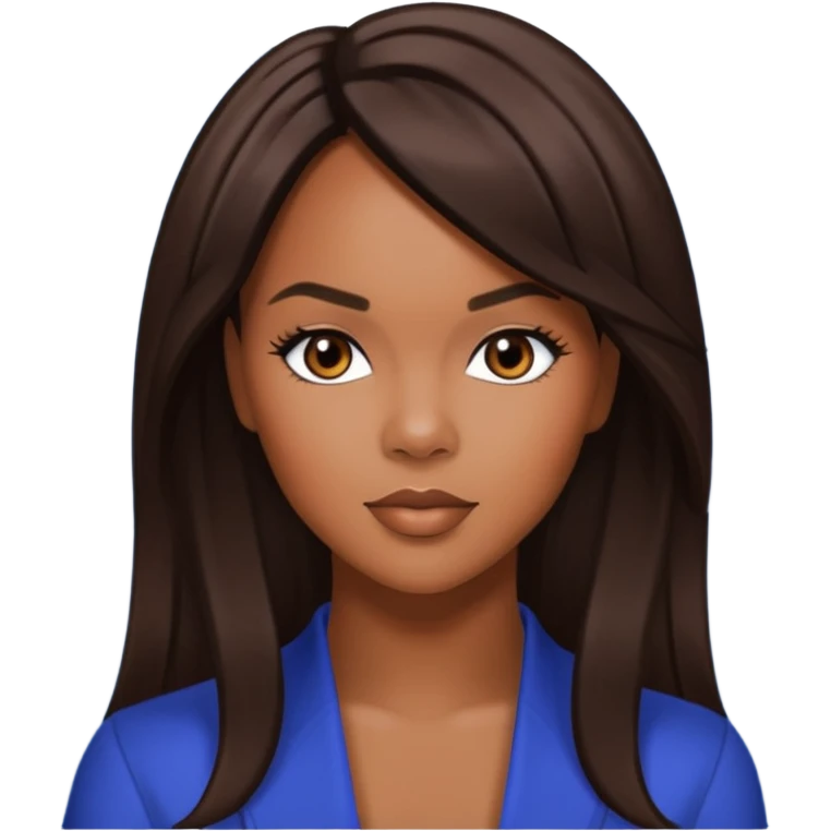 LeToya Luckett from Destiny's Child with long dark brown hair emoji