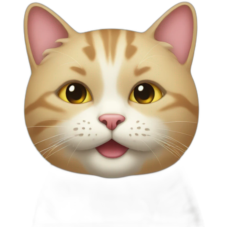 a cat with a flower in its mouth emoji