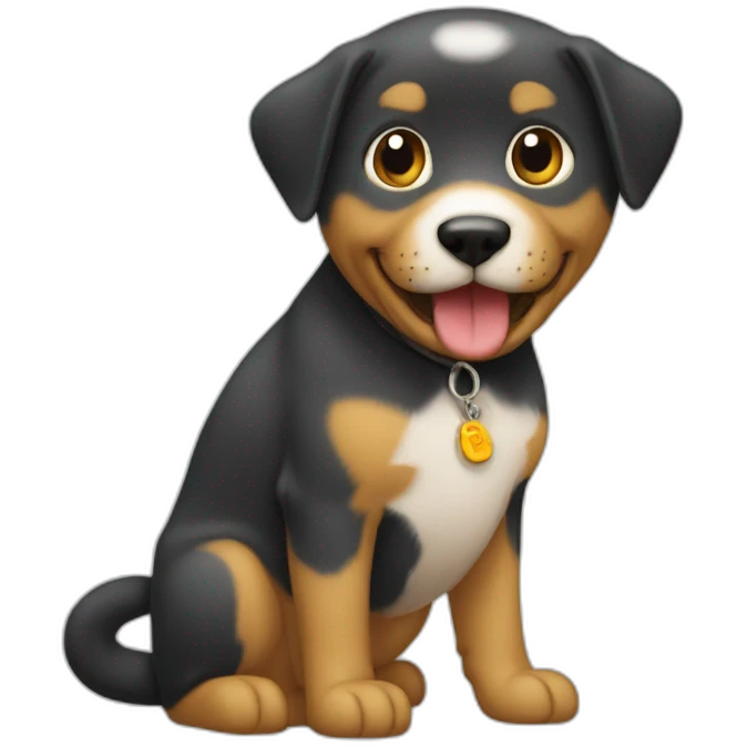 Un chat et un Chien qui s’embrasse emoji