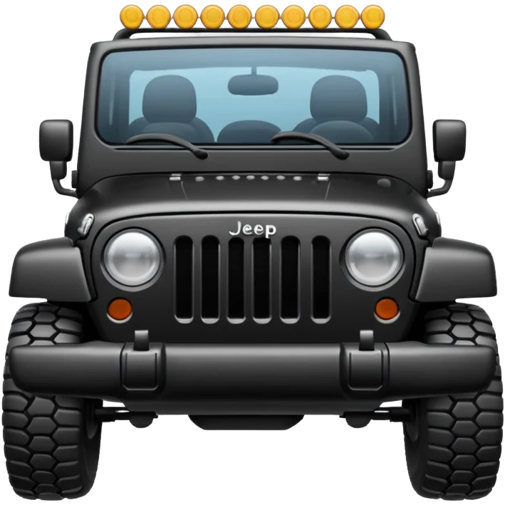 Black Jeep emoji
