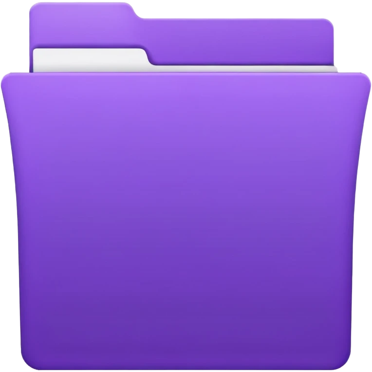 purple empty open folder emoji