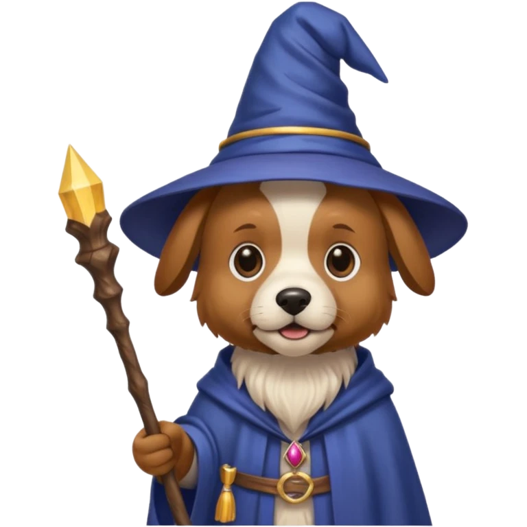 Dog wizard emoji