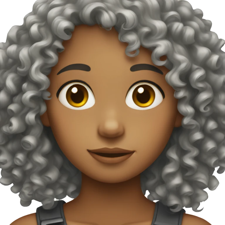 Curly girl  emoji