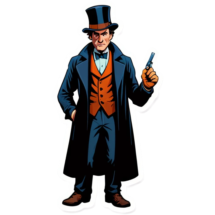 Detective with a tophat emoji