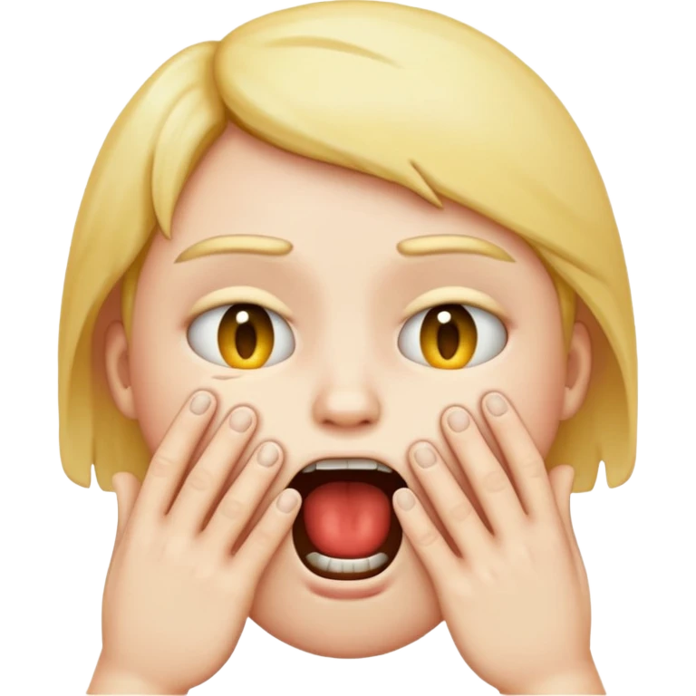 Emoji choking it self with hands emoji