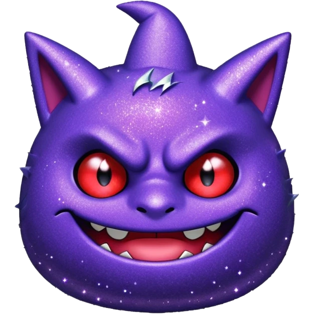 glitter roxo gengar emoji