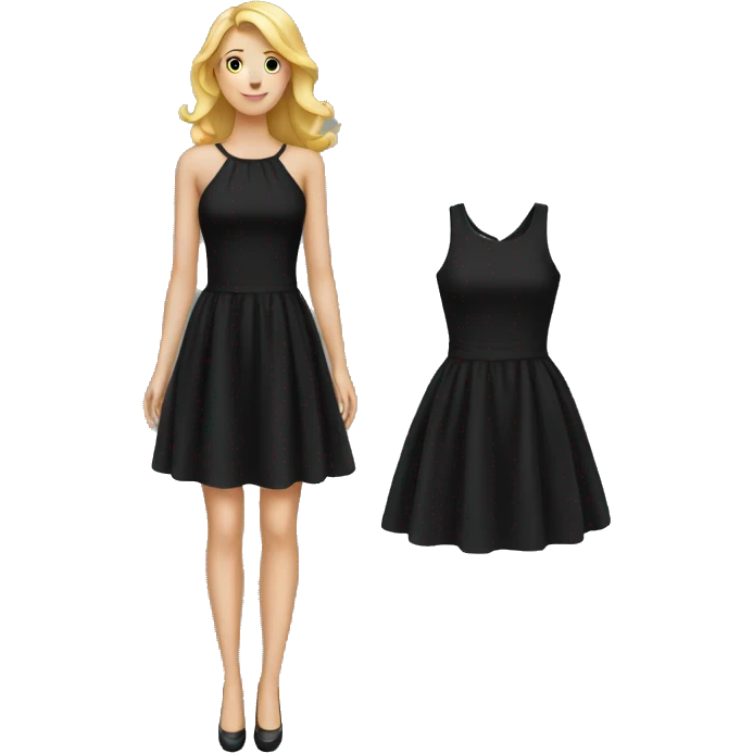 Black dress emoji