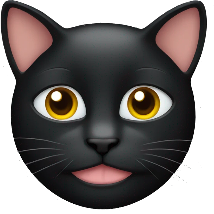 Black cat face  emoji
