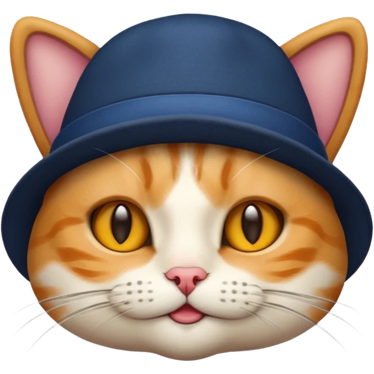 Cat with hat emoji