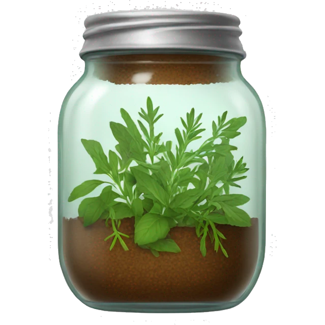 jar filled with herbs emoji