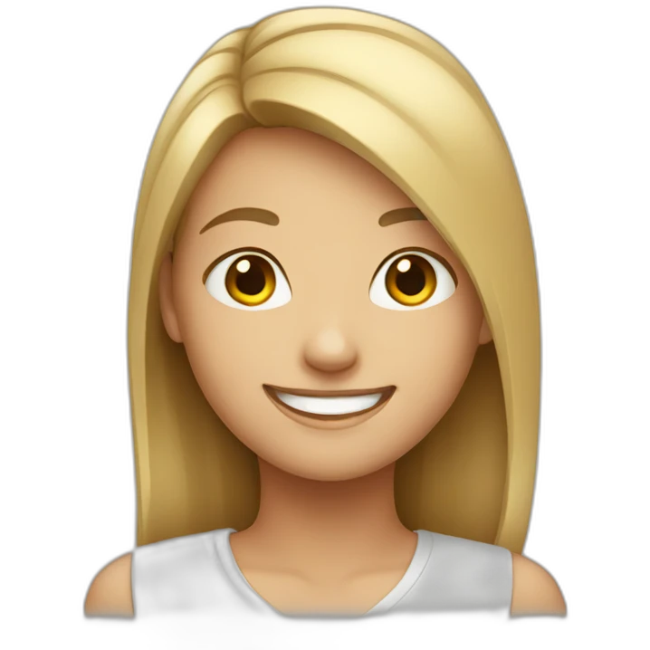 smiling girl emoji