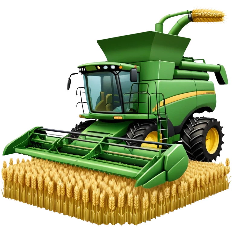 An icon featuring a wheat field, a combine harvester, fertilizer formulas, and plant cells, symbolizing agronomy. The design includes farming tools and crops, representing agricultural science, crop production, and plant biology. Transparent background highlights sustainable farming and growth. emoji