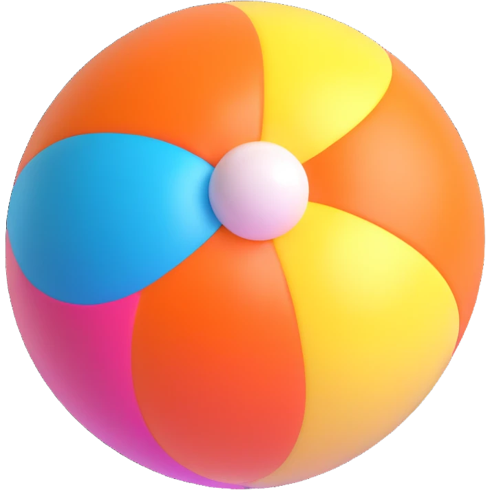 colorful bouncy ball emoji