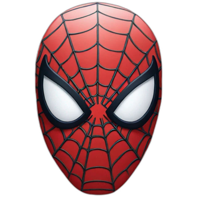 spiderman face emoji