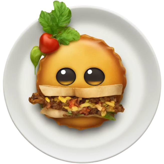 cuban food on plate  emoji