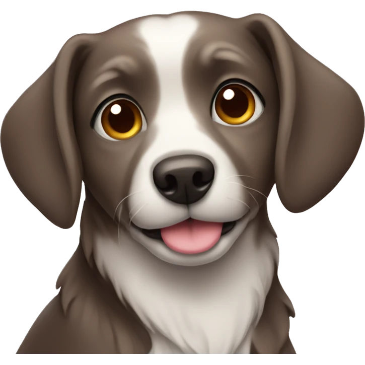 Dog with heart emoji