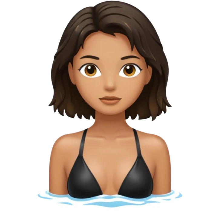 Super model in bathing suit  emoji