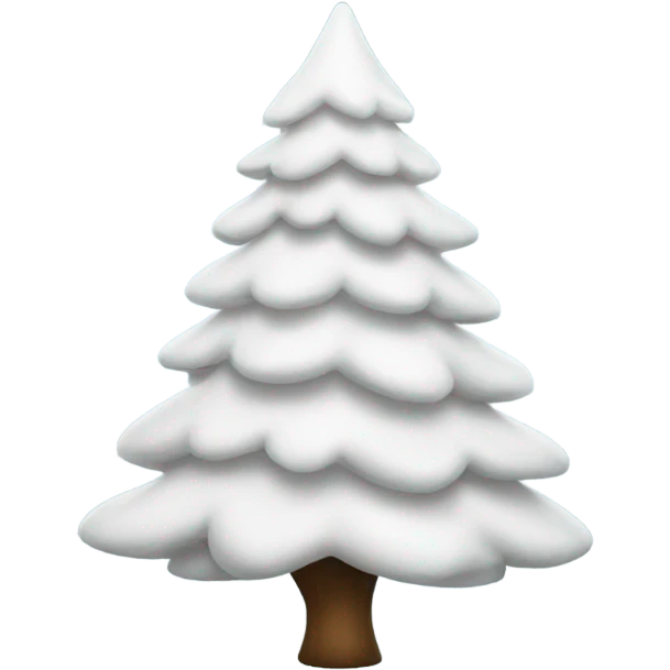 White Christmas tree emoji