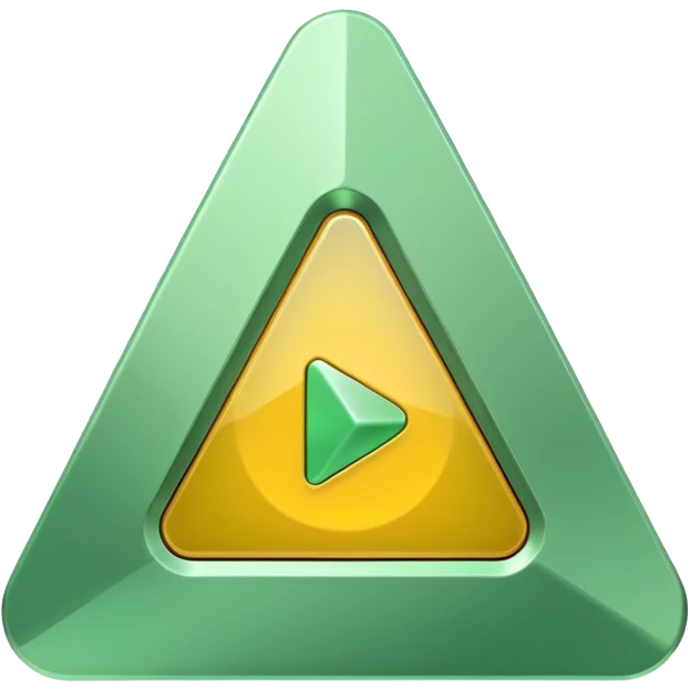 Light green triangle play button  emoji