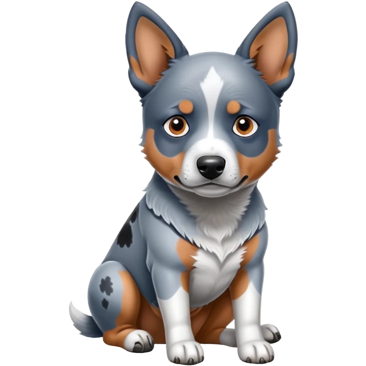 Blue heeler catle dog  emoji