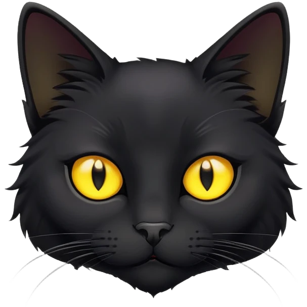 Черный кот emoji