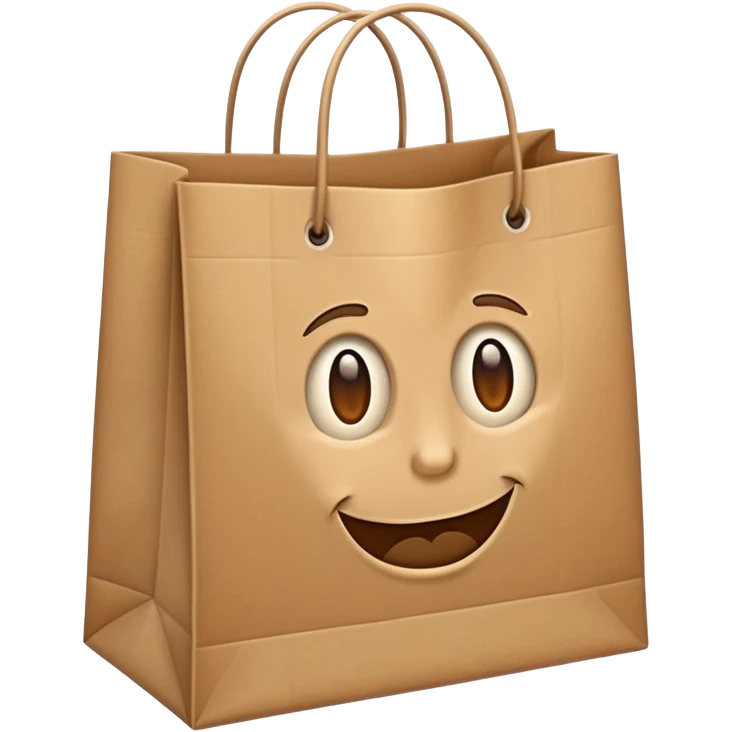 shopping bag without a face emoji