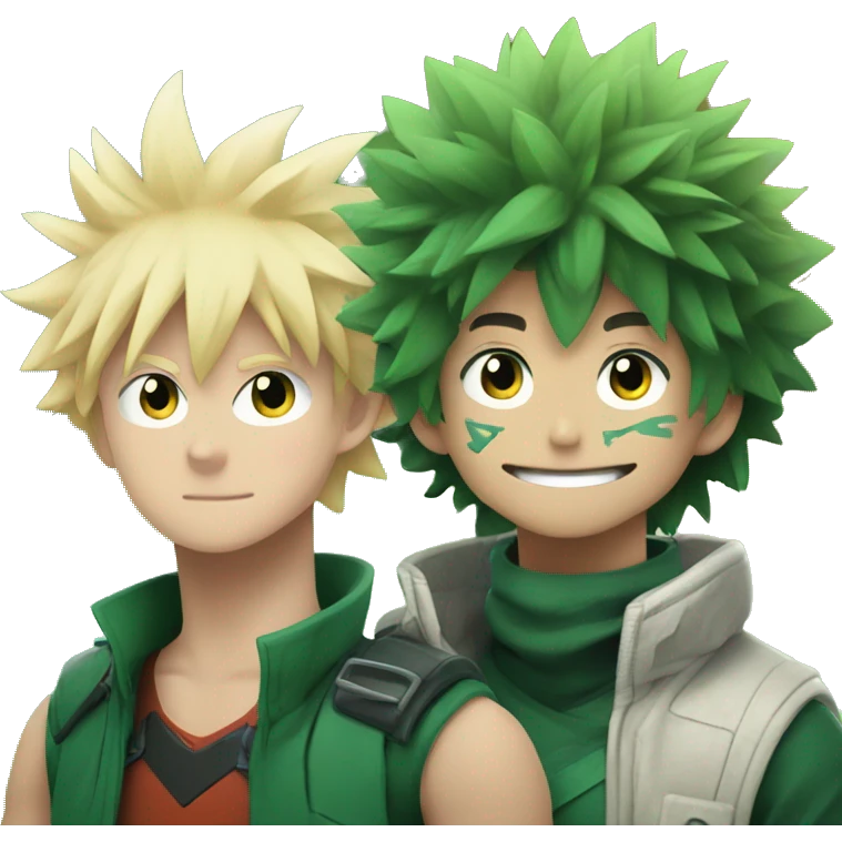 bakugo and deku emoji