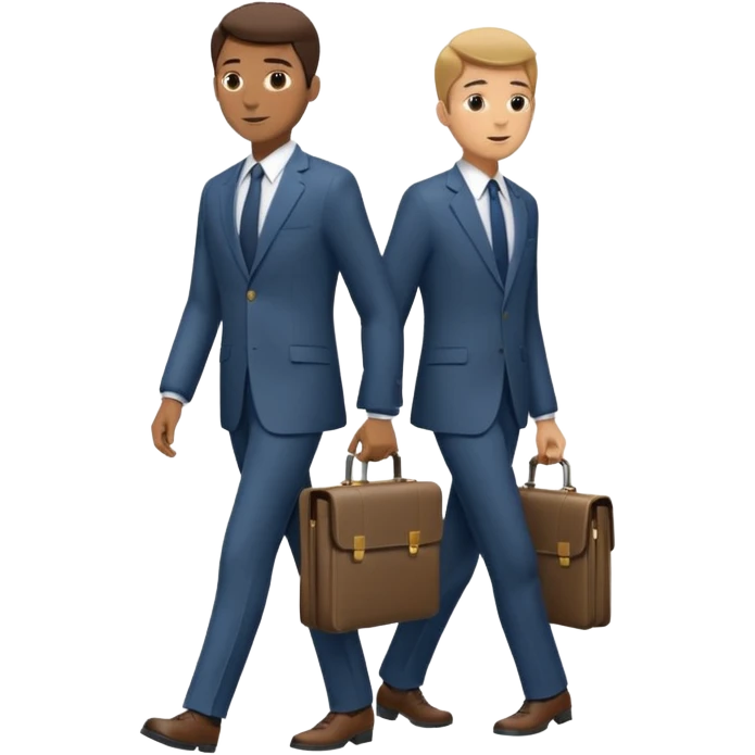 two mans walking full body emoji