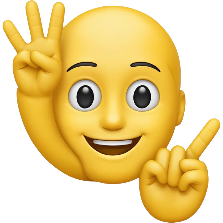 three-finger salute as emoji emoji