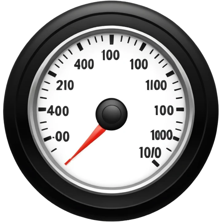 half of simple design speedometer icon for site navigation emoji