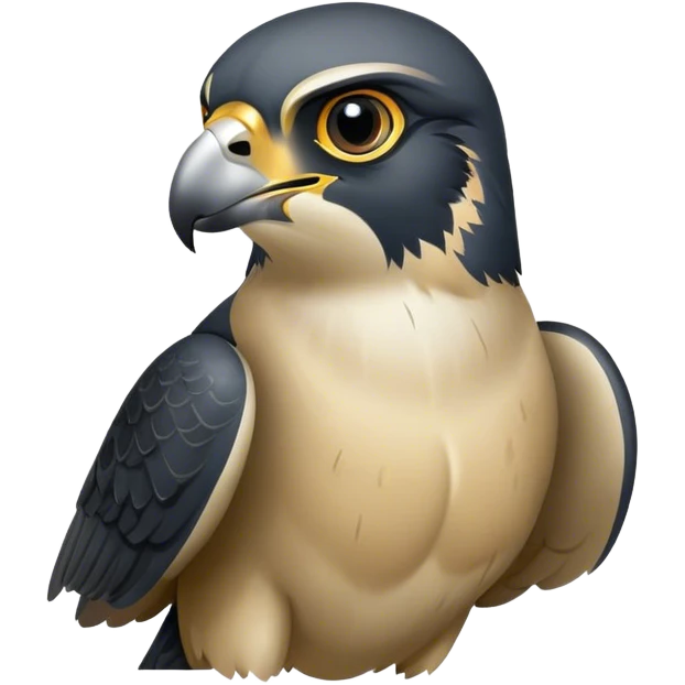 Peregrine falcon emoji