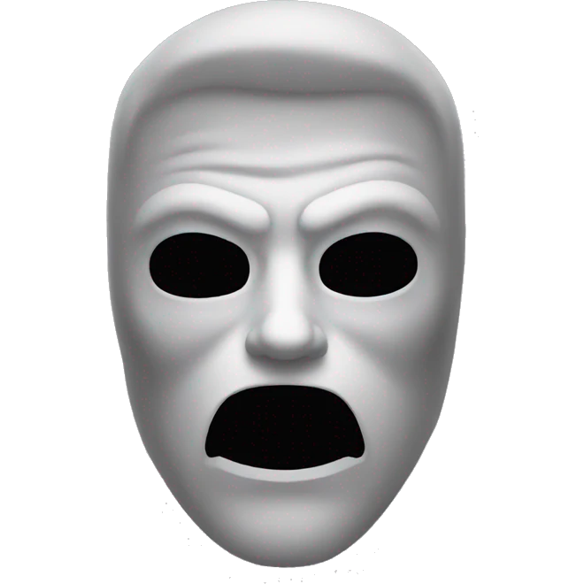 Scary masked man emoji