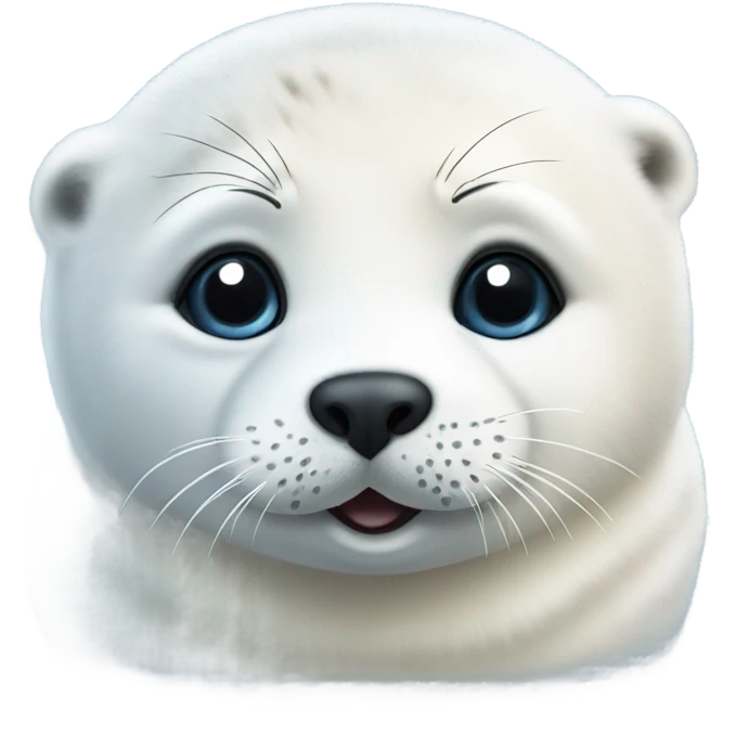 fluffy harp seal emoji