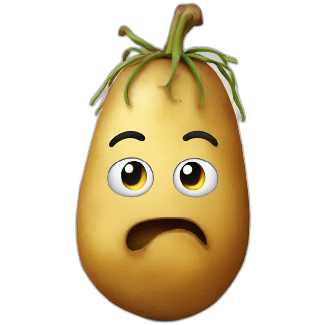crazy potato emoji