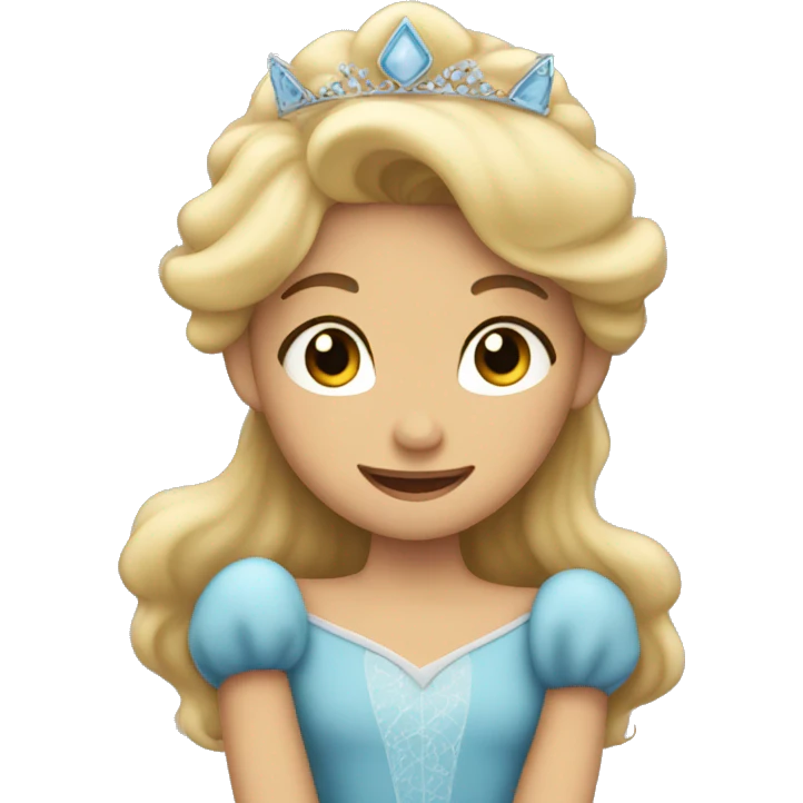 Princess hugging a boy emoji