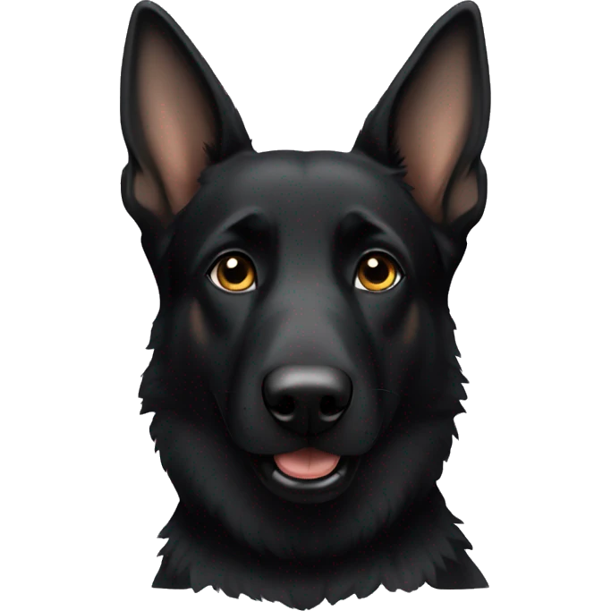 Black German Shepherd emoji