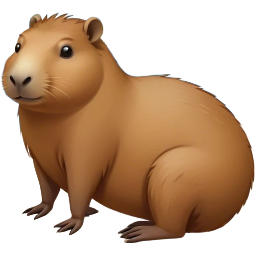 Capybara at the pool emoji