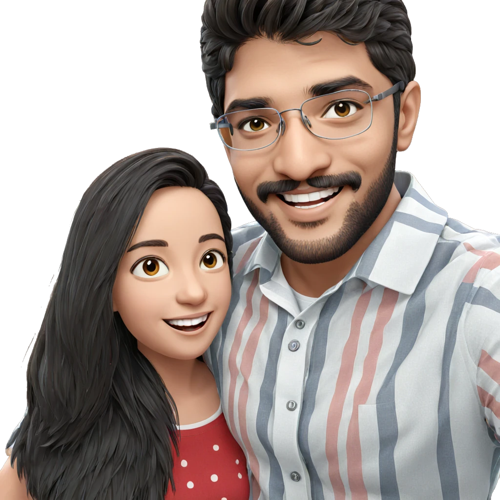 boy and girl smiling together emoji