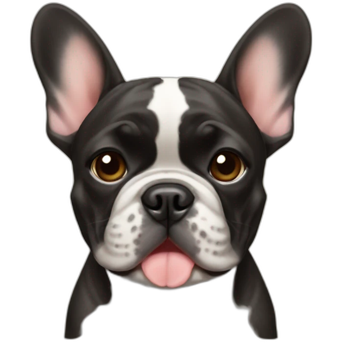 Brindle French bulldog emoji