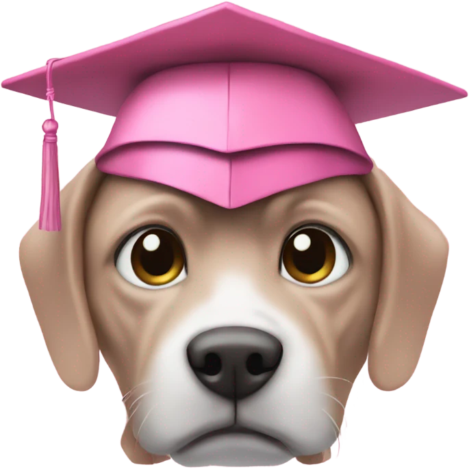pink skynet in a graduation hat, make it friendly, emoji