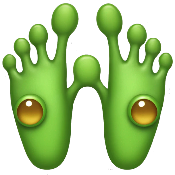frog foot emoji